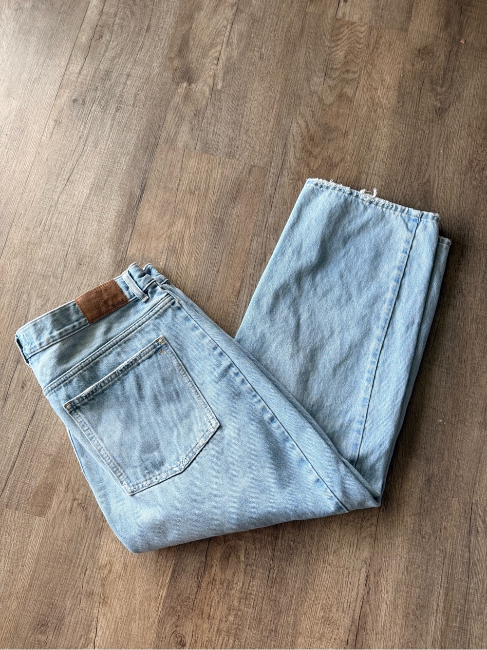 Women’s Madewell Pieced Barrel-Leg Jeans